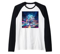 Techno Design Originale OPERE Ufficiali Musica Elettronica Maglia con Maniche Raglan