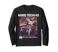 Techno House Party Outfit per EDM Festival Goa Electro Rave Maglia a Manica