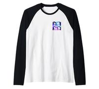 Techno House Party Outfit per EDM Festival Goa Electro Rave Maglia con Maniche Raglan