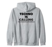 Techno Is Calling, Music, Techno Berlin, Techno Music Felpa con Cappuccio