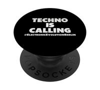 "Techno Is Calling", Music, Techno Berlin, Techno Music PopSockets PopGrip Adesivo