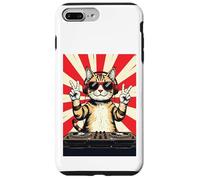 Techno kitty indossa sfumature al giradischi Custodia per iPhone 7 Plus/8 Plus
