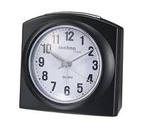 techno line Geneva L Schwarz Sveglia al Quarzo, Nero, 8.5x4.5x8.1 cm