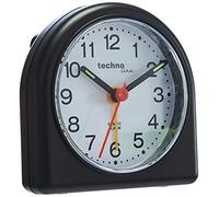 techno line Geneva SD Schwarz Sveglia al Quarzo, Plastica, Nero, 8.3 x 4 x 8.3 cm