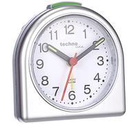 techno line Geneva SD Silber Sveglia al Quarzo, Plastica, Argento, 8.3 x 4 x 8.3 cm