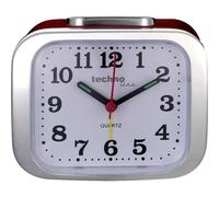 Techno line model xl rot quarzo sveglia rosso tempi di allarme 1