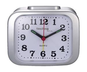 Techno Line Model XL silber Quarzo Sveglia Argento Tempi di allarme 1 Timer 1