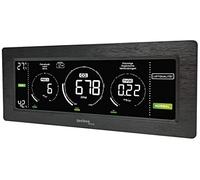 Technoline Monitor di qualità dell'aria, rappresentazione colorata Co2 e concentrazione TVOC, visualizzazione delle polveri sottili, misuratore, per la qualità dell'aria interna