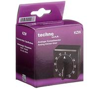 techno line Sveglia analogica a Breve Termine KZW, Nera
