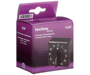 techno line Sveglia analogica a Breve Termine KZW, Nera