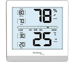 TECHNO LINE technoline WS 9470 - Stazione climatica, termometro, igrometro Digitale, Cassa Moderna, Temperatura e umidità dell'Aria per Una Migliore precisione calibrabile