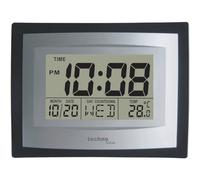 techno line WS 8004 Orologio al Quarzo, Argento/Nero, 22x3.5x17 cm