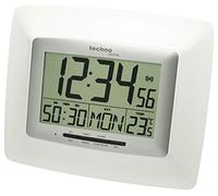 TechnoLine WS 8100 Orologio Radio, Argento/Bianco, 23.5x2.7x19.5 cm