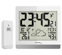 Technoline WS8119 - Orologio da parete digitale senza fili, con display della temperatura e previsioni meteo