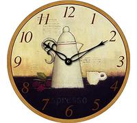 TechnoLine WT 1013 Orologio da Parete, Caffettiera, 34x3.3x34 cm