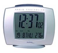 techno line WT 189 Silber Orologio Radio, Plastica, Argento, 11 x 3.8 x 9 cm