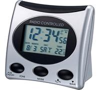 TechnoLine WT 221 Silber Orologio Radio, Argento, 7.9x4.2x7.9 cm