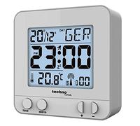 TECHNO LINE Technoline WT 235, radiosveglia con sensore di Tocco, in plastica, 8 x 2,5 x 8 cm, Plastica, Argento, 8 x 2.5 x 8 cm