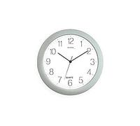 techno line WT 7000 Silber Orologio da Parete, Argento, 30x3x30 cm