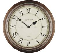 TechnoLine WT 7006 Orologio da Parete, Metallo, Marrone, 36x6.5x36 cm