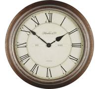 Techno Line WT 7006 Quarzo Orologio da parete 36 cm x 7 cm Legno Adatto per ba