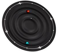 TechnoLine WT 7350 Orologio da Parete, Nero, 21.5x3.5x21.5 cm