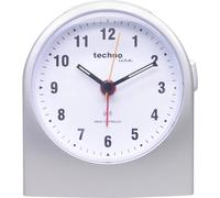 WT 753, Techno Line, Radio Sveglia, Sveglia, Orologio radiocontrollato, Argento, Sveglia, Funzione Snooze, 95 X 52 X 110 mm