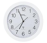 techno line WT 8000 Weiss Orologio da Parete Radio, (Versione Tedesca), Bianco, 30x3x30 cm