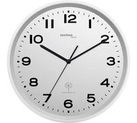 Technoline Orologio analogico da parete radio WT8500, argento, plastica, diametro 30 cm