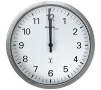 techno line WT 8950 Orologio da Parete Radio, Argento, 30x5x30 cm