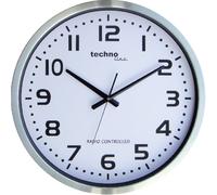 TechnoLine WT 8995 Orologio da Parete Radio, Metallo, Argento, 50x5x50 cm