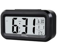 techno line WT400 - Sveglia digitale al quarzo, luce notturna e indicatore di temperatura
