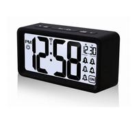 Techno Line WT496 Radiocontrollato Sveglia Nero Tempi di allarme 5