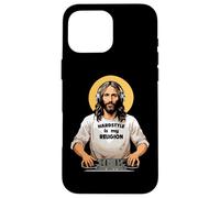 Techno Merch HARDSTYLE IS MY RELIGION Jesus Hardstyle Custodia per iPhone 16 Pro Max