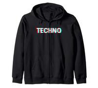 Techno T-Shirt | Electro House | Deep House Psychedelic Shirt Felpa con Cappuccio