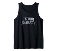 Techno Therapy Chrome Neo Tribal Y2K Rave Outfit EDM Canotta