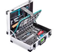 technocraft Valigia portautensili in alluminio TOP COMPACT / 94 pezzi