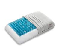 Technogel® Cuscino ortopedico Deluxe per cervicale, brevettato, privo di sostanze nocive e certificato, cuscino in gel HWS per dormire sulla schiena e sul fianco, con federa 66 x 40 x 14 cm