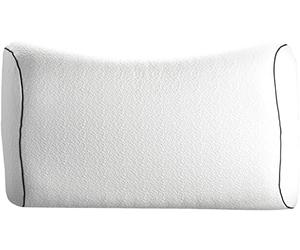 Technogel New Generation Original Anatomic Curve - Cuscino ortopedico per cervicale, antibatterico, in gel HWS per dormire sulla schiena e sul fianco, con federa 66 x 40 x 13 cm