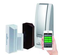 Technoline 3 X sensori di Contatto con Base Station, Allarme aufs Smartphone, Sicurezza, ueberwchung, Mobile Alerts, MA10800 - 3 e Gateway, Set B, Bianco, 1.8 x 1.9 x 5.3 cm