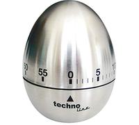 TechnoLine KZW 2 Timer da Cucina con Allarme, Metallo, Argento, 6.1x6.1x7.5 cm