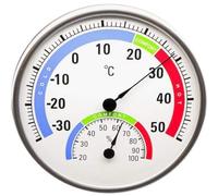 Technoline Termometro analogico WA3050, termoigrometro Rotondo con indicatore di Comfort, Display analogico di umidità