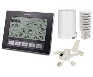 Technoline WS 2816 - Stazione Meteo Radio Professionale con Tutte Le Date Meteo attuali rilevanti con utili funzioni e Misure aggiuntive, trasferimento Dati su PC, Software per PC, Colore: Grigio
