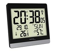 Technoline WS 8014 Digital wall clock Rettangolo Nero, Argento orologio da parete