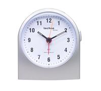 WT 753, Techno Line, Radio Sveglia, Sveglia, Orologio radiocontrollato, Argento, Sveglia, Funzione Snooze, 95 X 52 X 110 mm