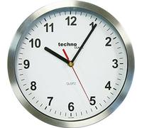 Technoline WT 7650 - Orologio da Parete al Quarzo, Diametro 25 cm, 1 Pezzo, Colore: Argento