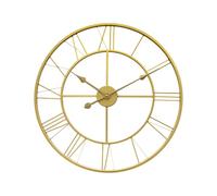 Technoline WT1618 - Orologio da parete in oro con numeri romani, in filigrana, discreto, in metallo, 60 cm