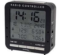 Technoline WT245 nero, radio digitale con 4 allarmi regolabili, indicatore della temperatura, illuminazione interbase, nero
