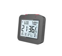 Technoline WT325 - Sveglia radiofonica con indicatore di temperatura interna ed esterna, 2 allarmi sveglia