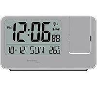 Technoline WT534 Sveglia per proiezione, orologio radio, proiezione di temperatura e ora, argento